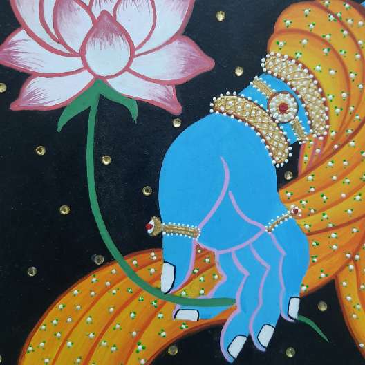 Blessings of Lord Krishna Pichwai Painting